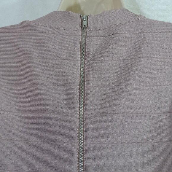 Venus Sleeveless Fringe Hem Knit Flapper Dress Mauve Women Size 12 Party NEW - Picture 5 of 14